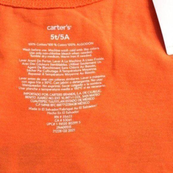 Carter’s Kid boys basketball jersey tee 5T NWT - Picture 7 of 7